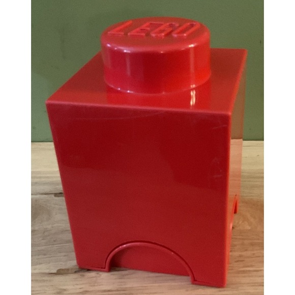 Lego Storage Container Stackable Brick, Red, 1 Stud - Picture 1 of 7